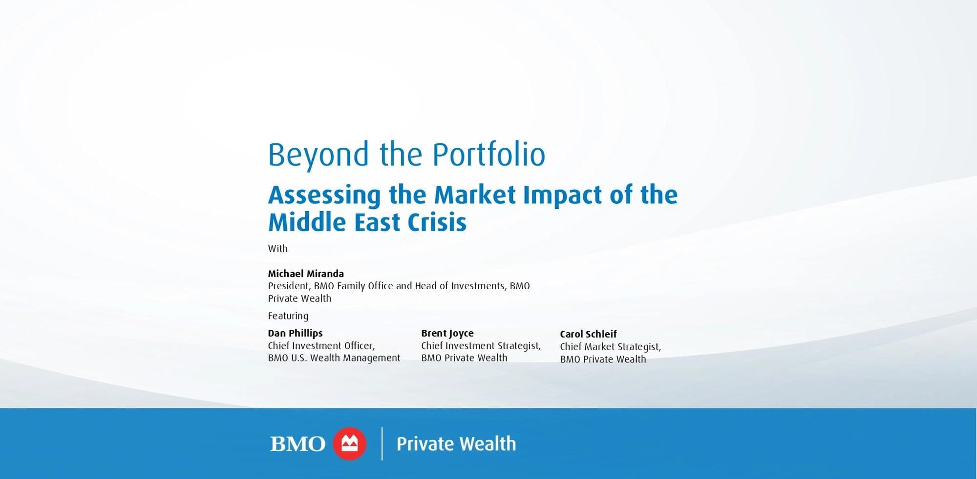 Beyond the Portfolio Podcast: Assessing the Market Impact of the Middle East Crisis