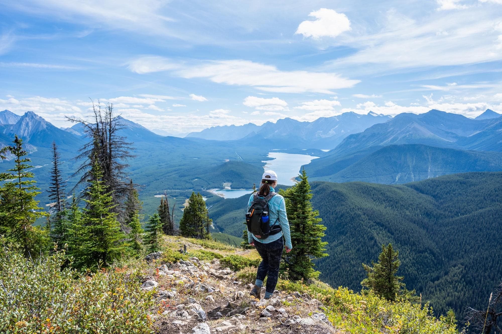 woman hiking in nature