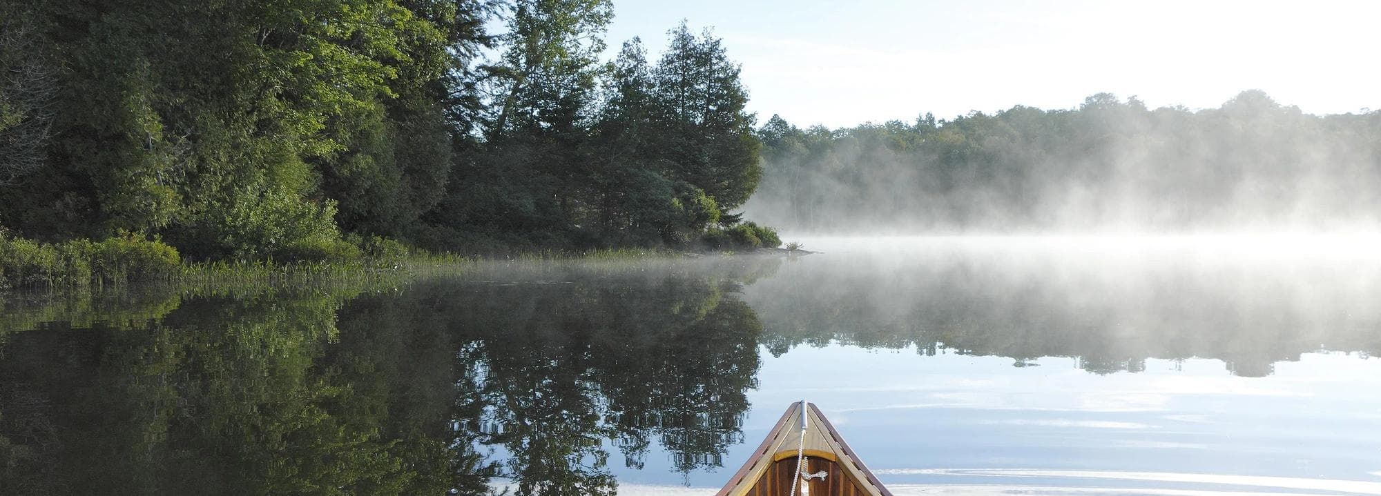 canoe on lake