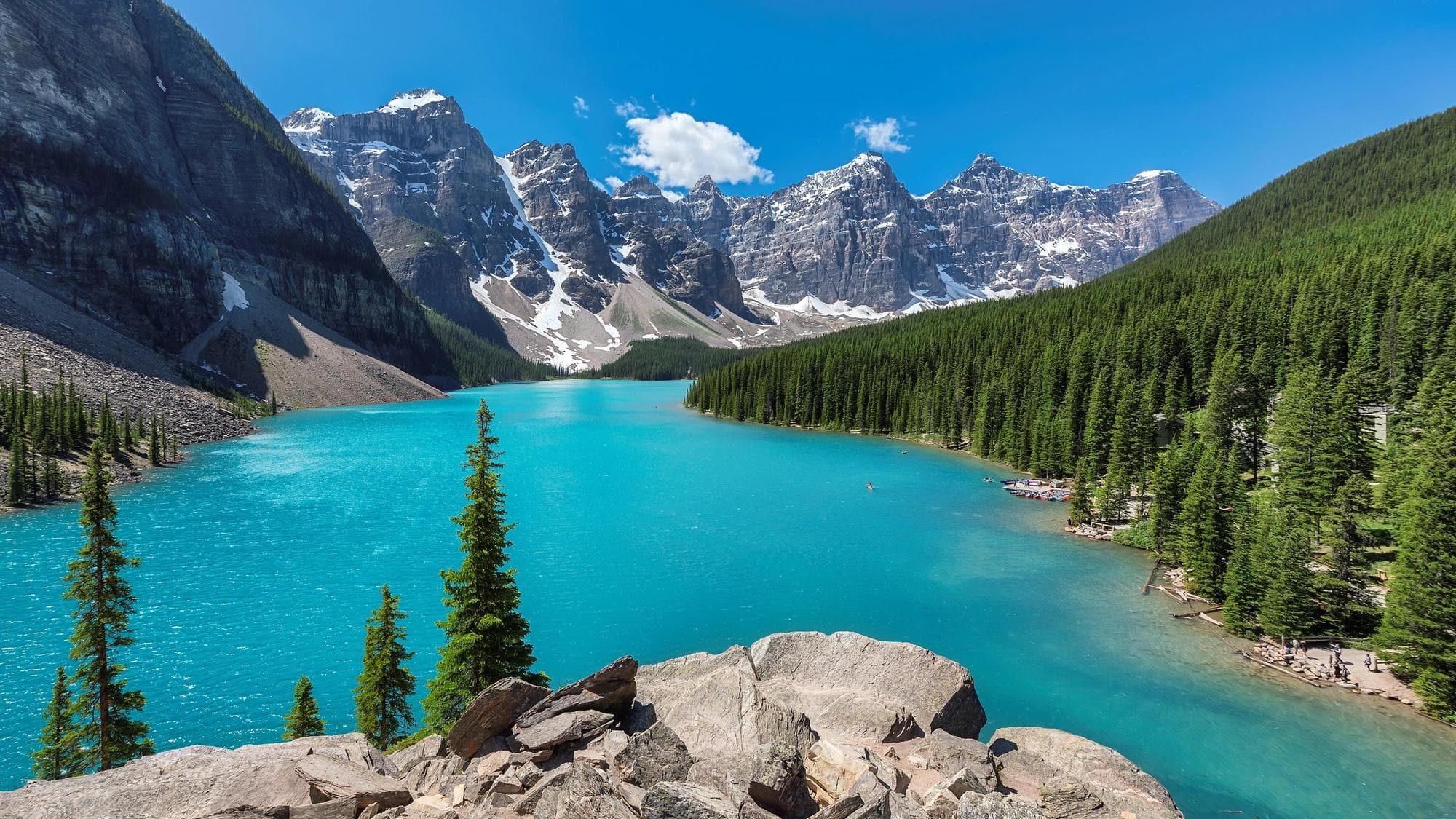 lake with mountains and trees