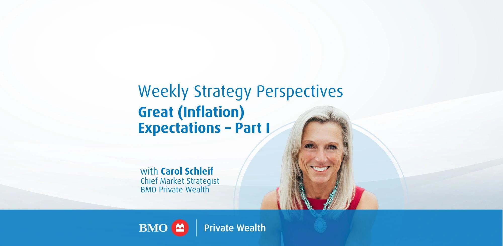 Weekly Strategy Perspectives: Great (Inflation) Expectations – Part I - Carol Schleif